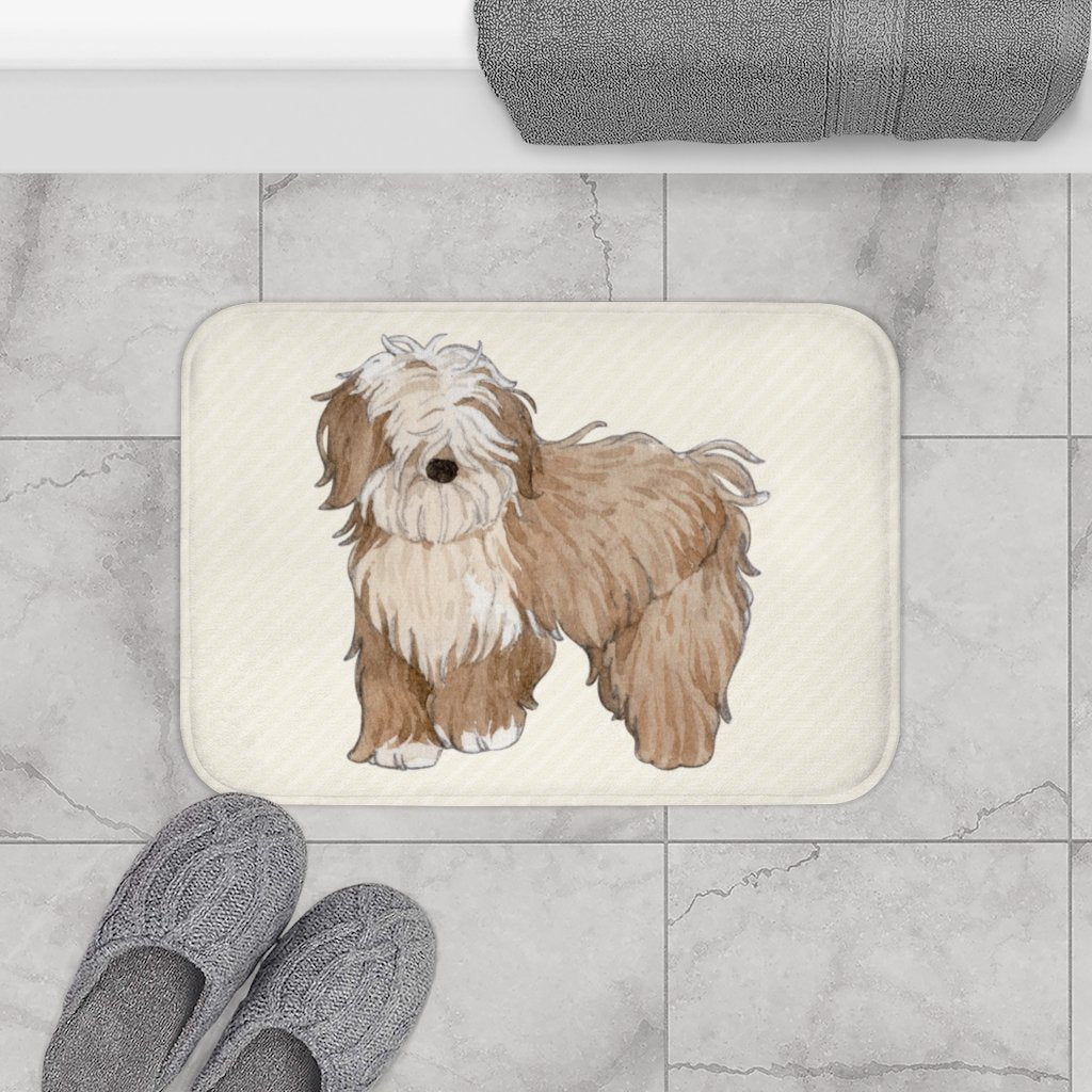Happy Puppy Bath Mat Yellow Pandora