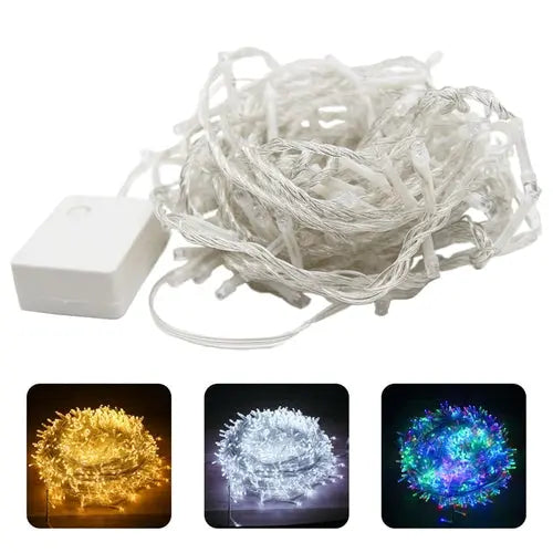 Halloween Christmas Lights Outdoor Decorations 100 LED 33Ft 8 Modes Pink Iolaus
