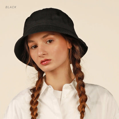 Classic Washed Cotton Bucket Hat Crimson Hector