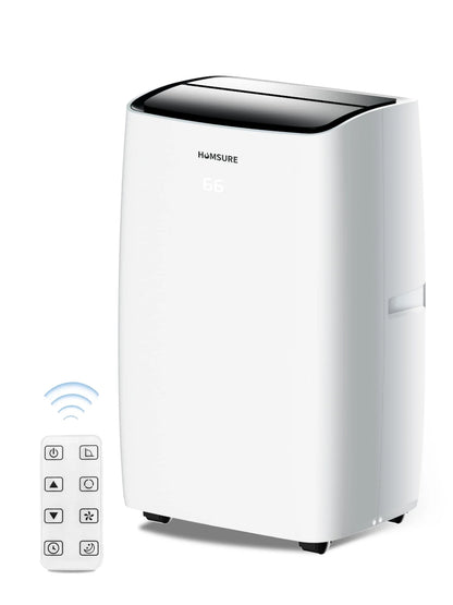 14000 BTU Portable Air Conditioner and Heater for Room up 700 Sq. Ft,4-In-1 Quiet Portable Ac Unit with Heater Dehumidifier Fan Function, Remote Control, Sleep Mode, 24H Timer