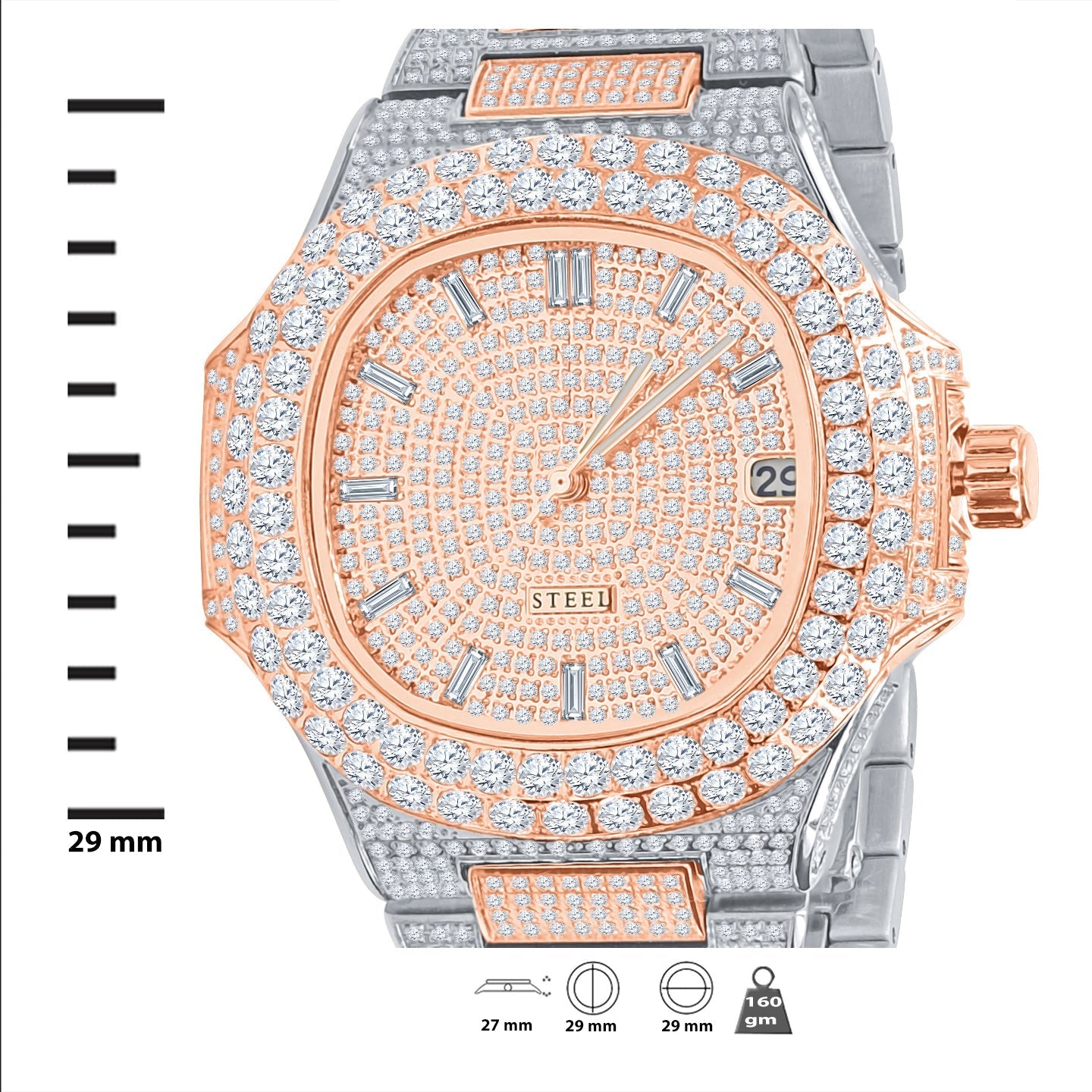 LORD STEEL CRYSTAL WATCH | 5306618 Lilac Quartz
