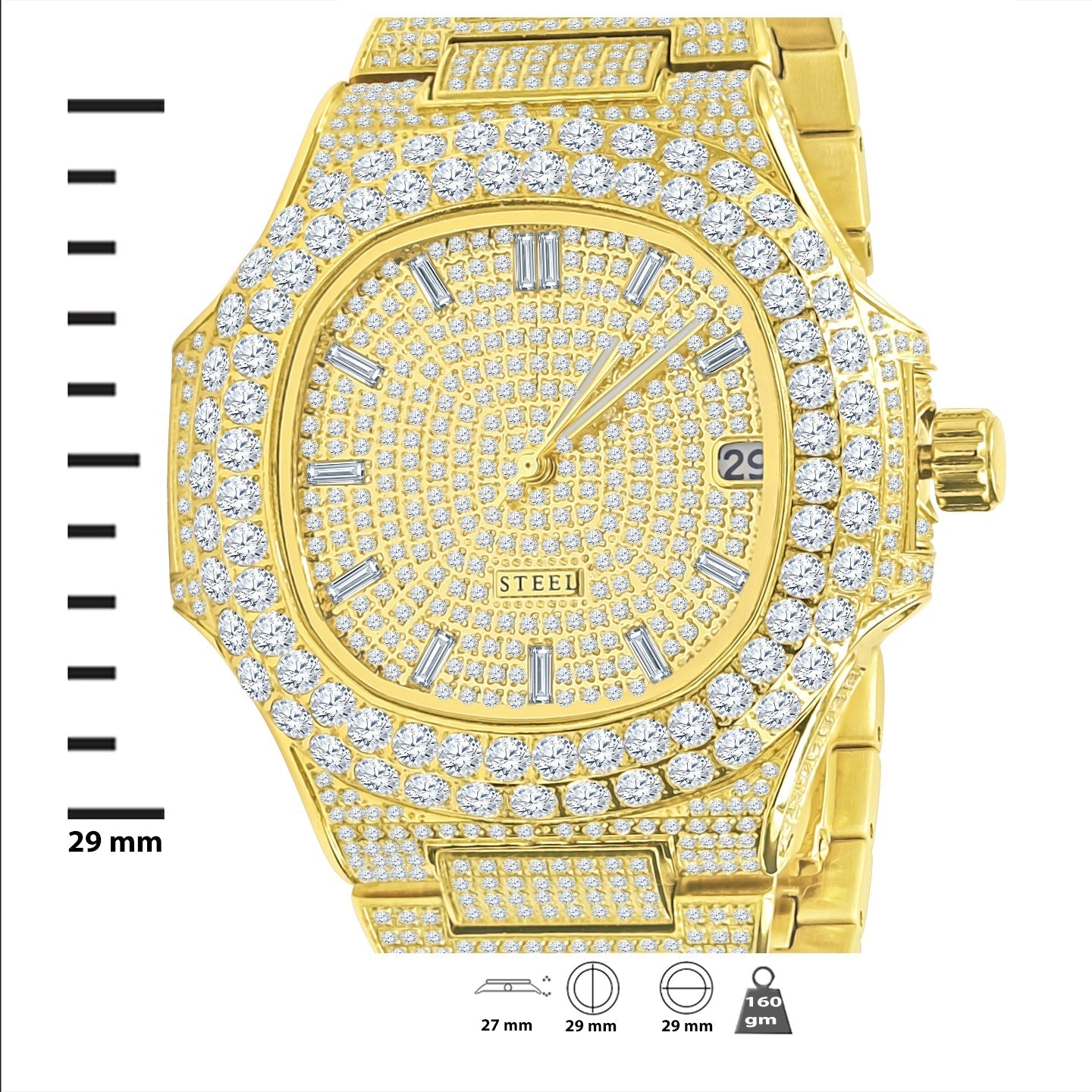 LORD STEEL CRYSTAL WATCH | 530662 Lilac Quartz