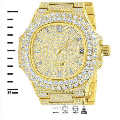LORD STEEL CRYSTAL WATCH | 530662 Lilac Quartz