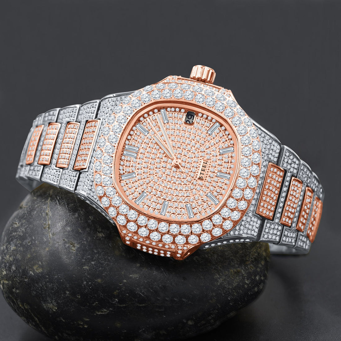 LORD STEEL CRYSTAL WATCH | 5306618 Lilac Quartz