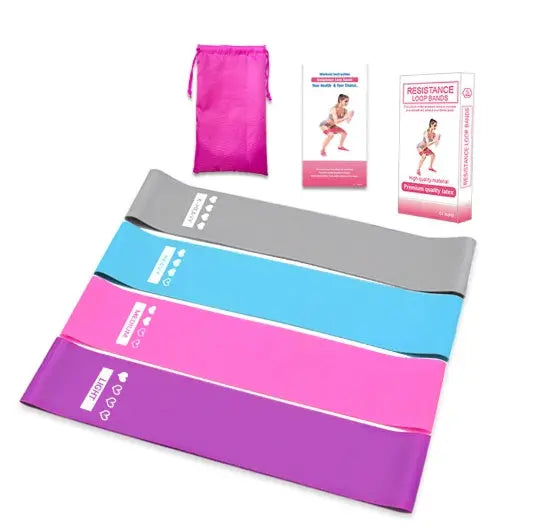 Resistance Bands Sealing Elastic Booty Sport Bodybuilding Rubber Band For Fitness Gym Leagues Equipment Sports Mini Yoga Pink Lucy