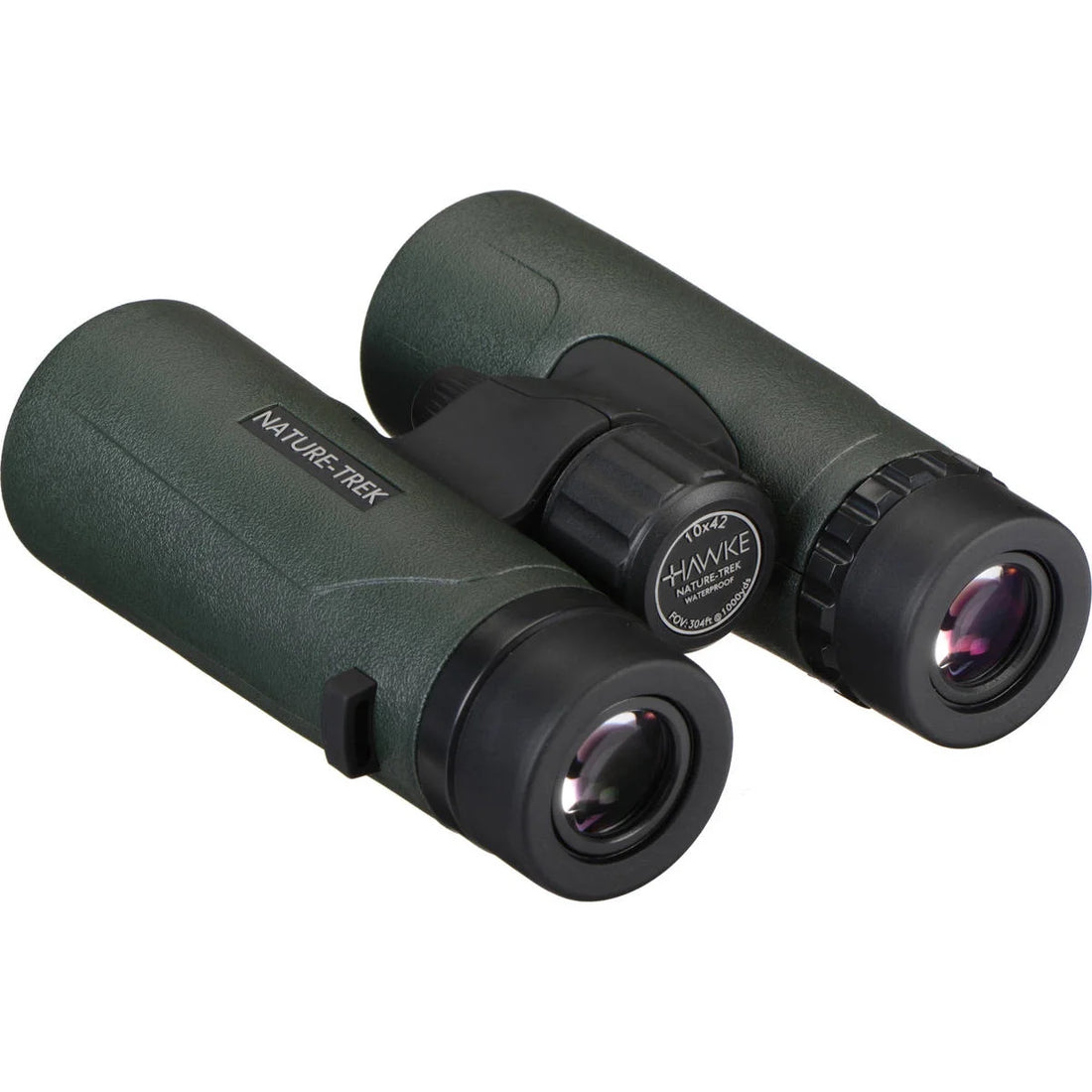 10X42 Nature-Trek Water Proof Roof Prism Binocular with 5.8 Degree Angle of View, Green