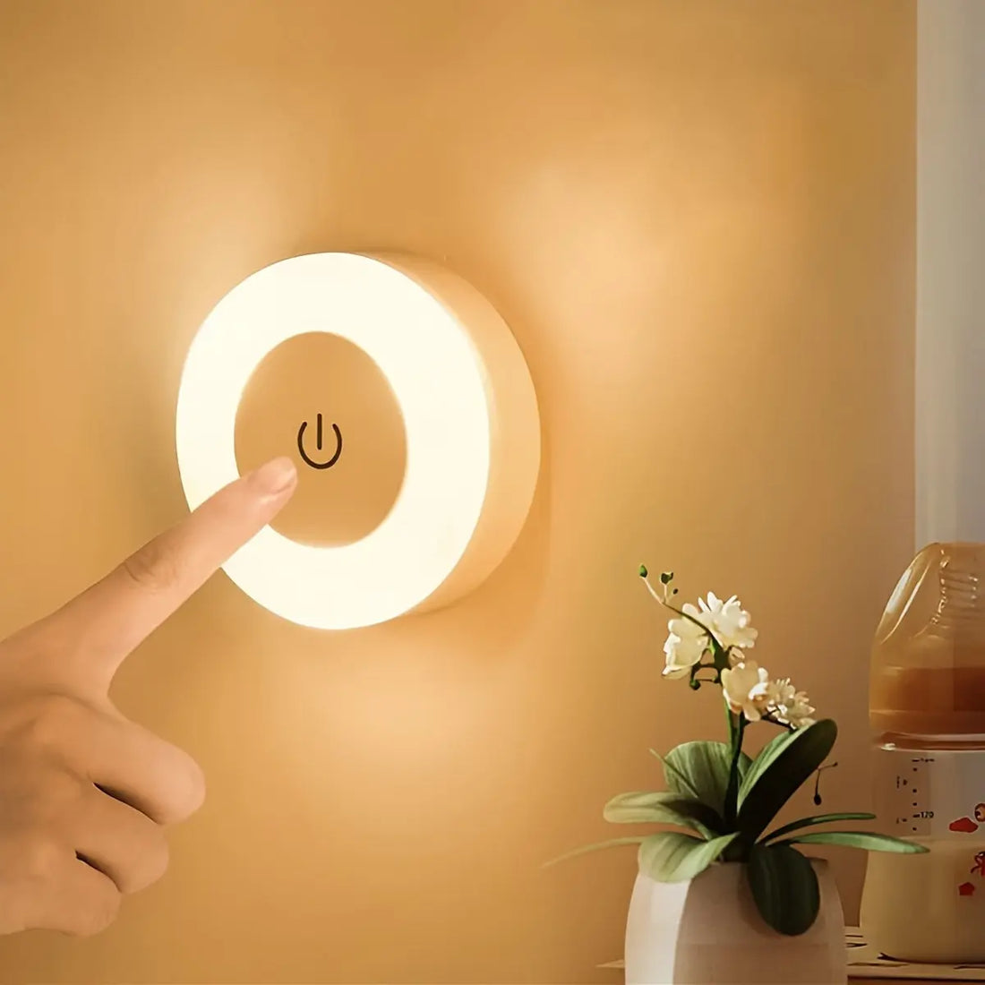 Versatile LED Touch Night Light for Home Decor Champagne Apollo