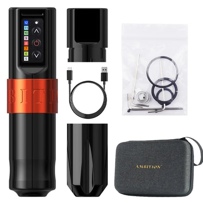 FLUX Professional Wireless Tattoo Machine Pen Strong Coreless Motor 2400 Mah Lithium Battery for Tattoo Artist