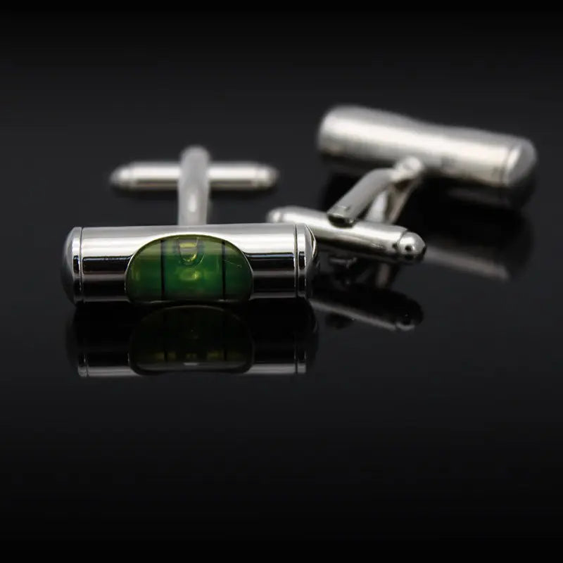 Bubble Level Cufflinks Fuchsia Molly