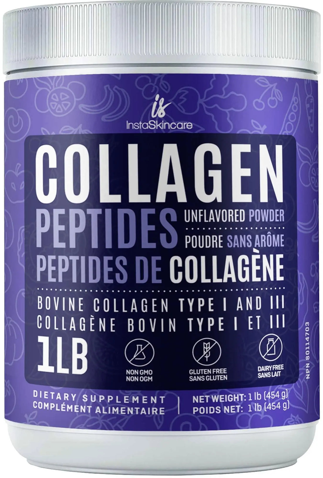 Collagen Peptides Powder for Women Hydrolyzed Collagen Protein Powder Periwinkle Eros