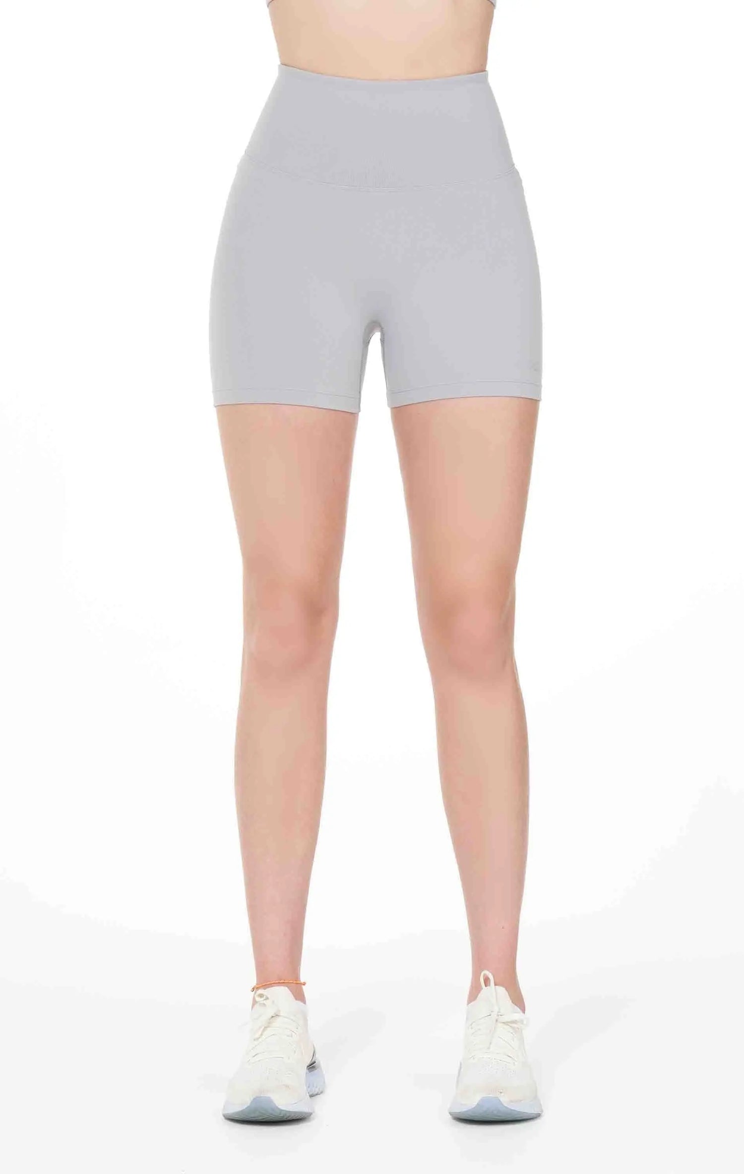 Hybrid Cloudlux Shorts High Waist (tight) - Stone Grey Lemon Molly