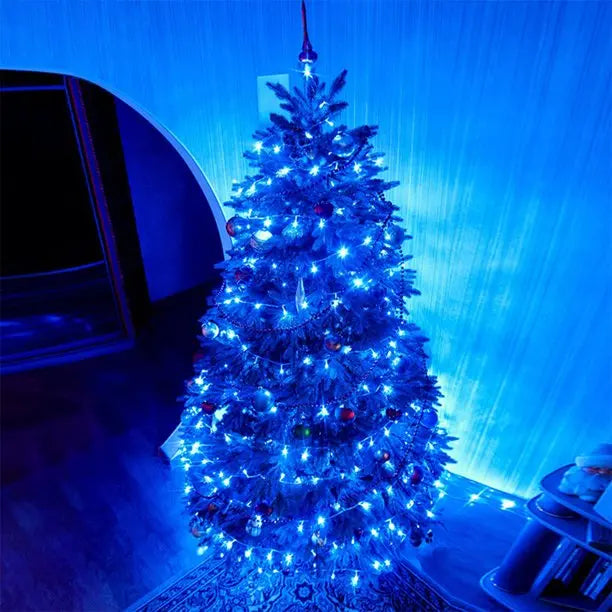 Halloween Christmas Lights Outdoor Decorations 100 LED 33Ft 8 Modes Pink Iolaus