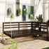 Acacia Wood Porch Swing Bed for Outdoor with Hemp Ropes - Full Size Sangria Beech