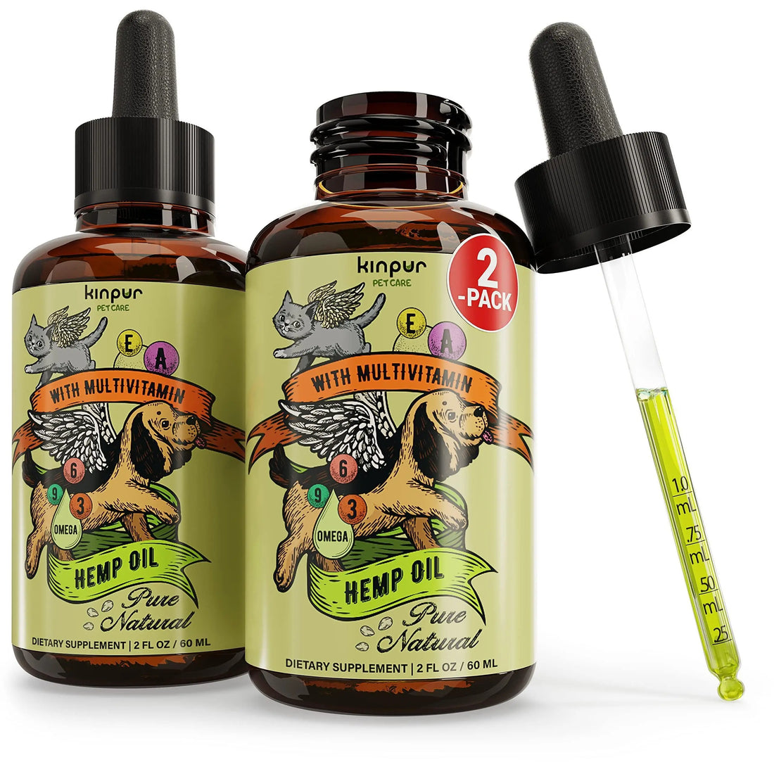Hemp Oil for Dogs and Cats   Pet Hemp Oil   Cat and Dog Calming Periwinkle Eros