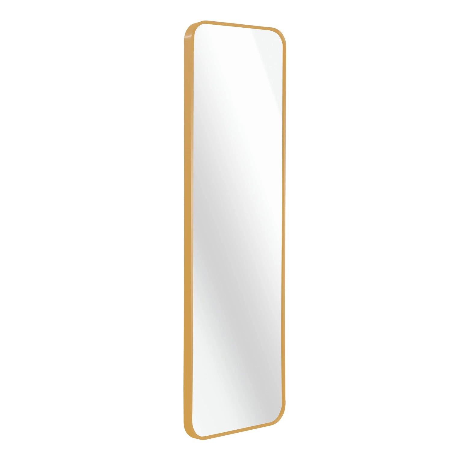 Gold 47 x 14IN Door mirror. Sangria Beech
