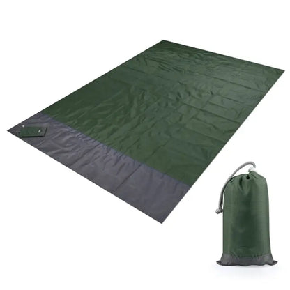 Portable Waterproof Picnic Mat Beach Mat Pocket Blanket Maroon Asteria