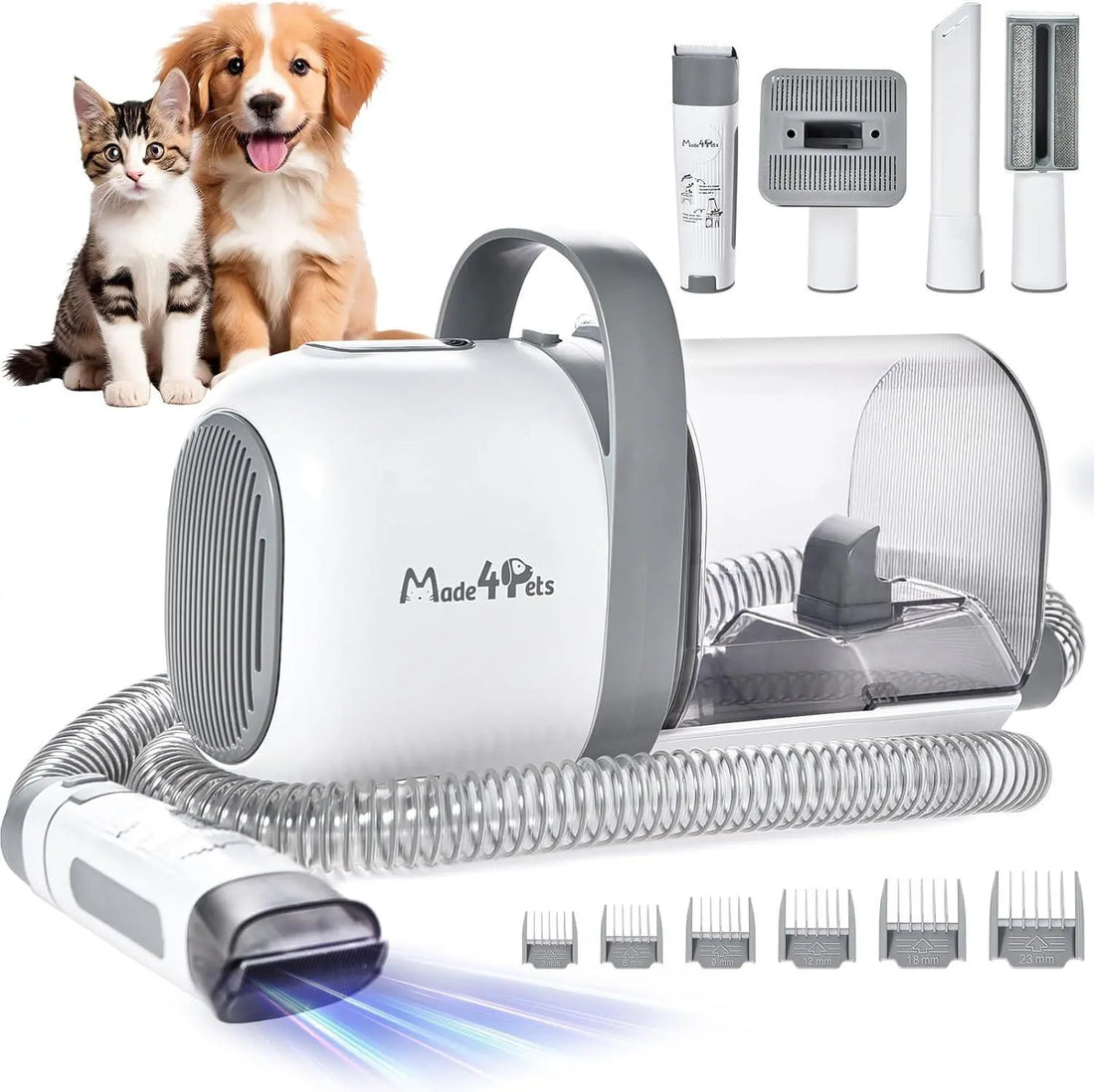 Dog Grooming Kit Pet Hair Cleaning Low Noise Vacuum Cleaner And Crimson Medea