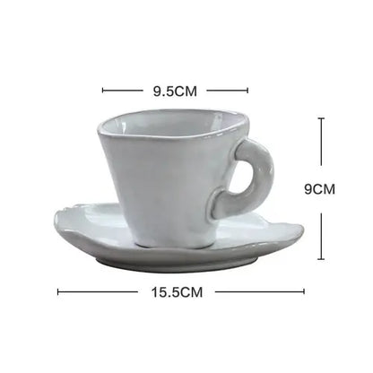 Irregular ceramic tableware Crimson Medea