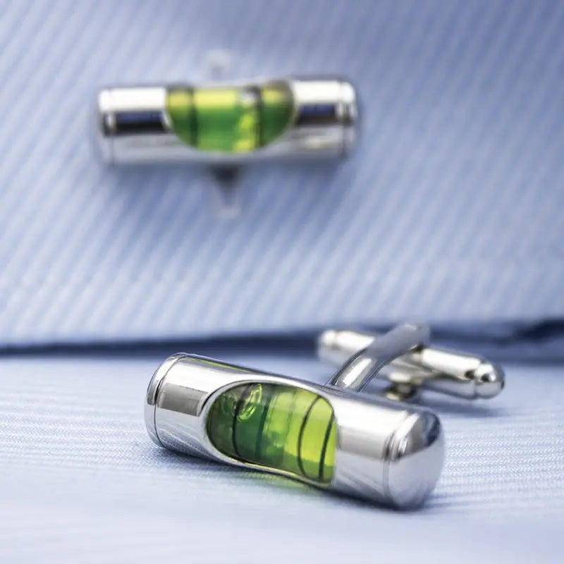 Bubble Level Cufflinks Fuchsia Molly