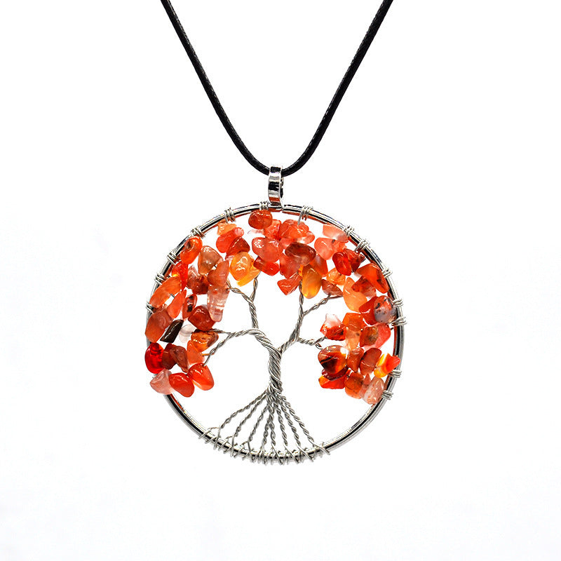 Kabala Life Tree necklace Pink Lucy