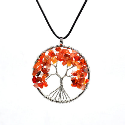 Kabala Life Tree necklace Pink Lucy