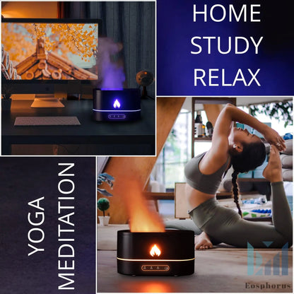 Eosphorus Flame Diffuser for Essential Oils Aromatherapy Flame Periwinkle Eros