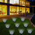 4/8 LEDs Solar Powered Buried Light Outdoor Pathway Garden Decking Pink Iolaus
