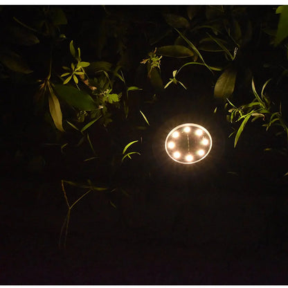 4/8 LEDs Solar Powered Buried Light Outdoor Pathway Garden Decking Pink Iolaus
