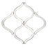 Interlocking Mirrored Curved Shapes With Beveled Edge White Diomedes