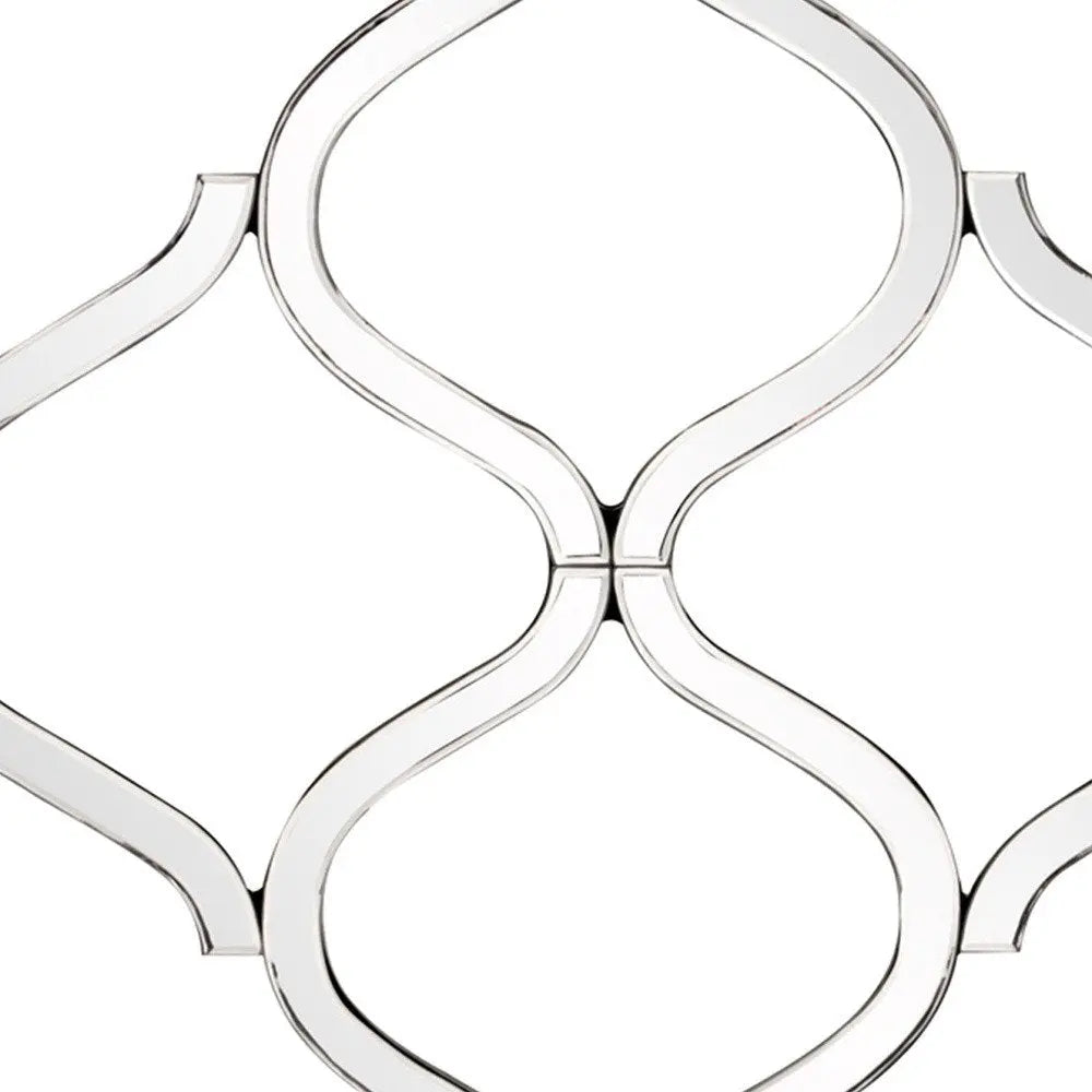 Interlocking Mirrored Curved Shapes With Beveled Edge White Diomedes