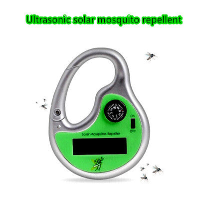 Portable Solar Charging Ultrasonic Mosquito Repellent Maroon Asteria