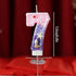3D Number Cake Decorating Candle Pink Glitter Birthday Candles Digital Candle Cake Topper Birthday Party Anniversary Cake Decor