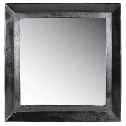 27&quot; Silver Framed Accent Mirror White Diomedes