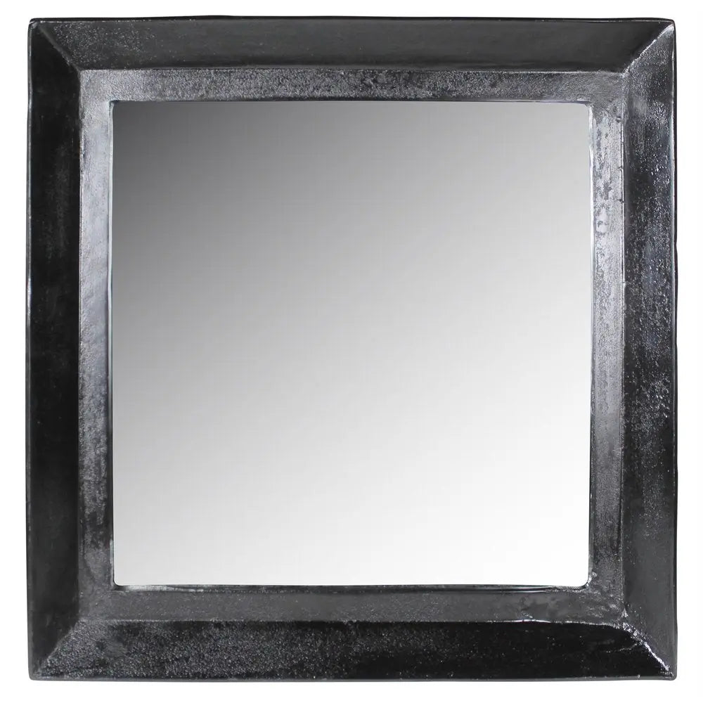 27" Silver Framed Accent Mirror White Diomedes