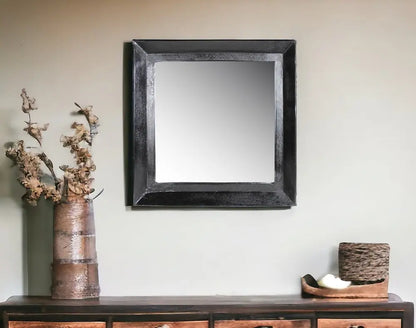 27&quot; Silver Framed Accent Mirror White Diomedes