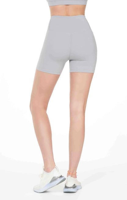 Hybrid Cloudlux Shorts High Waist (tight) - Stone Grey Lemon Molly