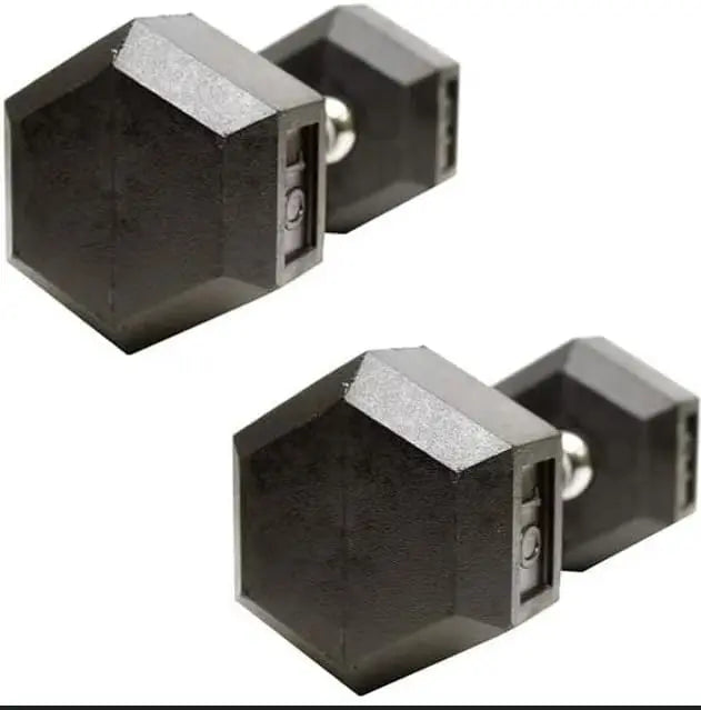 Barbell Rubber encased Hex Dumbbell Weights with Metal Handles for Lemon Odysseus