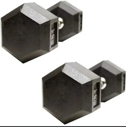 Barbell Rubber encased Hex Dumbbell Weights with Metal Handles for Lemon Odysseus