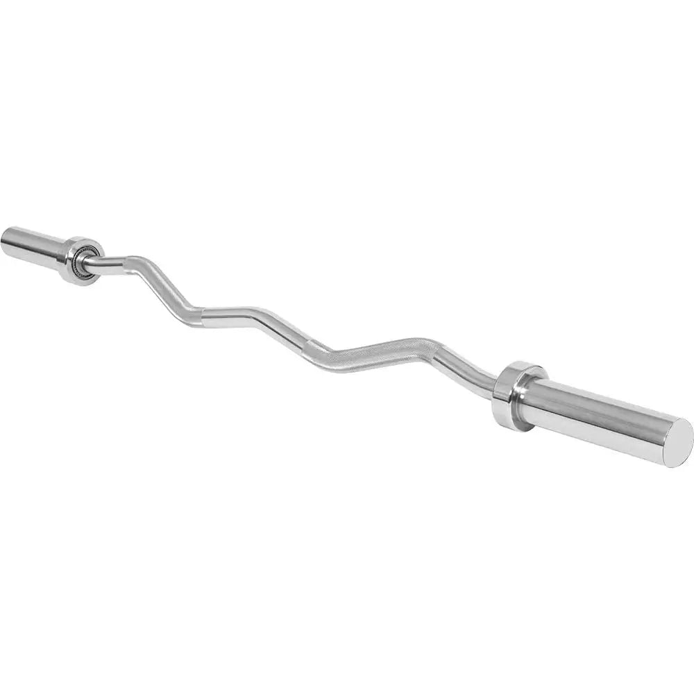 Olympic Super Curl Barbell 47 Inch - Heavy-Duty EZ Curl Bar with 200 Lemon Odysseus