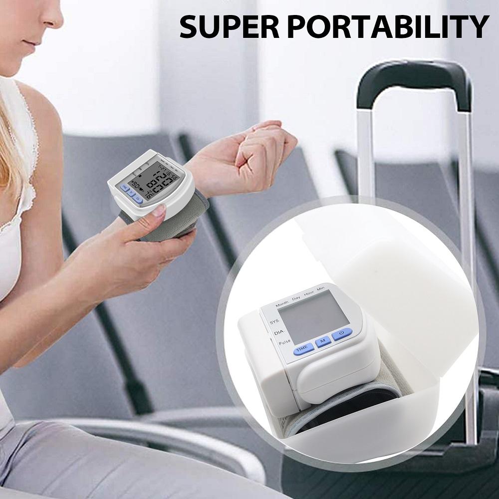 Digital Wrist Blood Pressure Monitor For Measuring Arterial Pressure Pink Iolaus