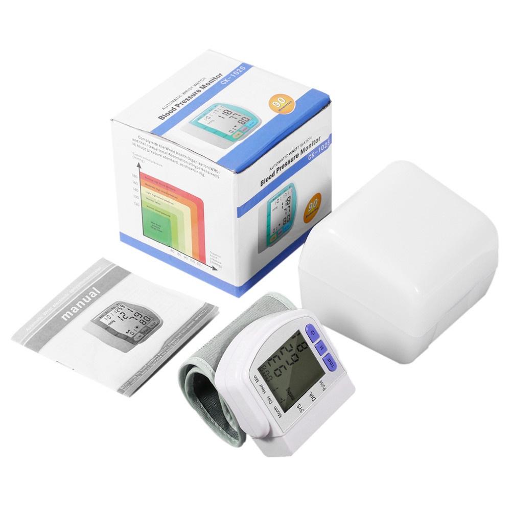 Digital Wrist Blood Pressure Monitor For Measuring Arterial Pressure Pink Iolaus
