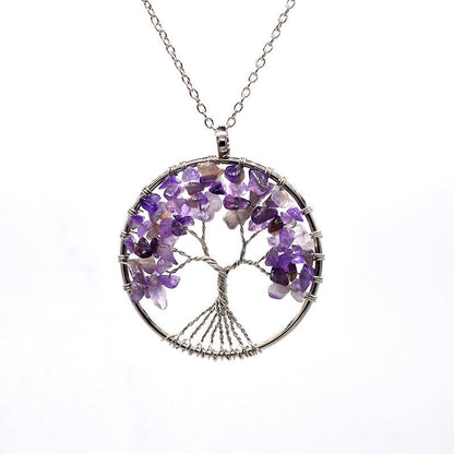 Kabala Life Tree necklace Pink Lucy