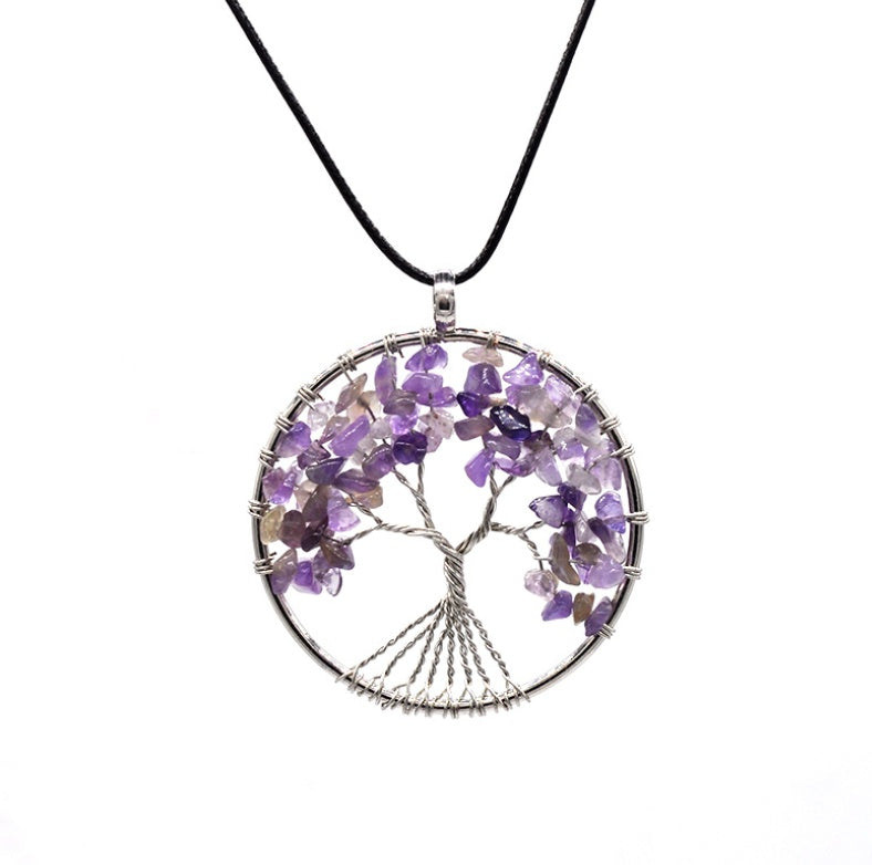 Kabala Life Tree necklace Pink Lucy