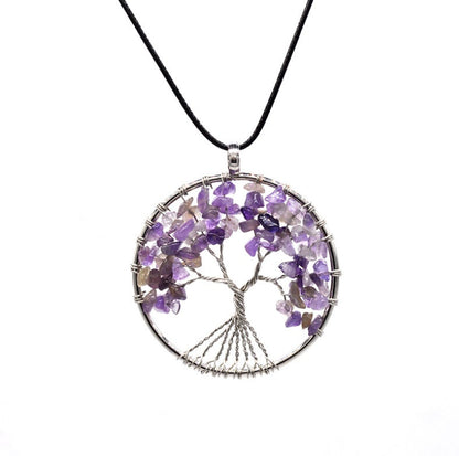 Kabala Life Tree necklace Pink Lucy
