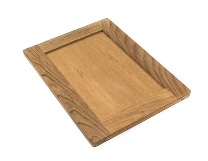 15&quot; Brown Solid Wood Framed Accent Mirror White Diomedes
