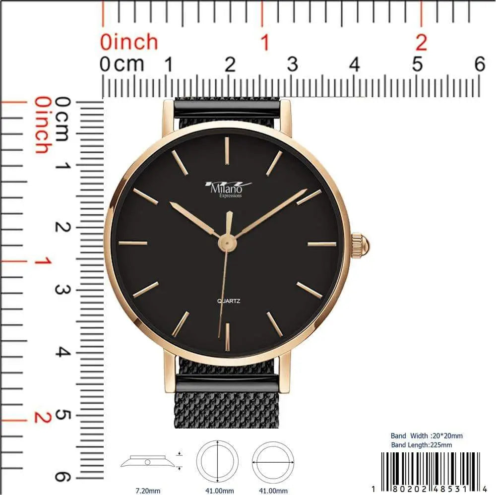 4853 - Mesh Band Watch Orchid Millie