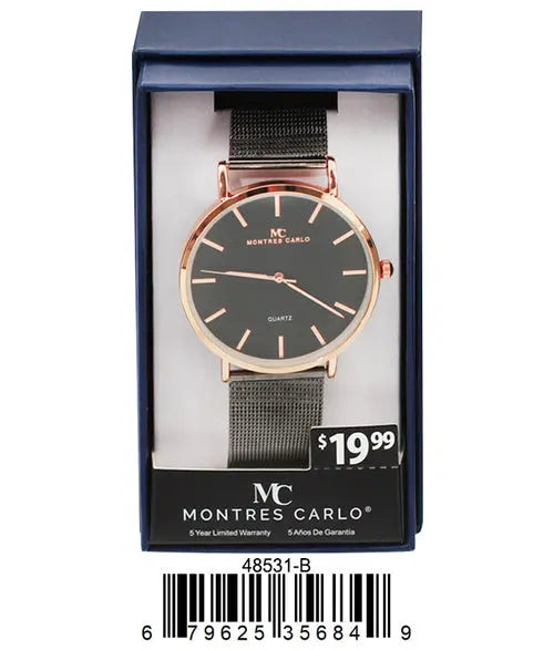 4853 - Mesh Band Watch Orchid Millie