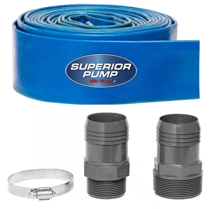 2 In. X 25 Ft. Lay-Flat Discharge Hose Kit