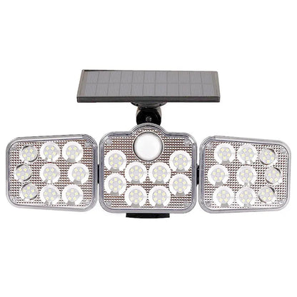 3 Adjustable Heads 270° Wide Angle Illumination Solar Lights Outdoor Pink Iolaus