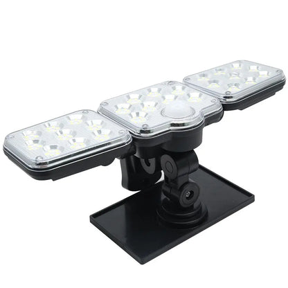 3 Adjustable Heads 270° Wide Angle Illumination Solar Lights Outdoor Pink Iolaus